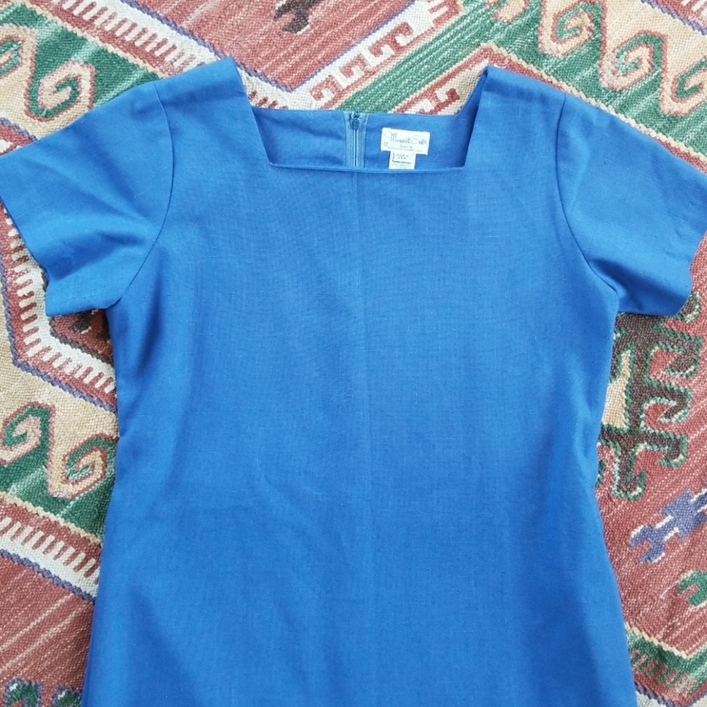 Vintage Linen Margaret Smith Shift Dress Pockets